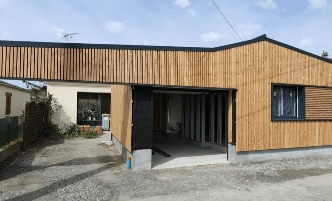 Extension d’une maison en ossature bois – Vertou (44)